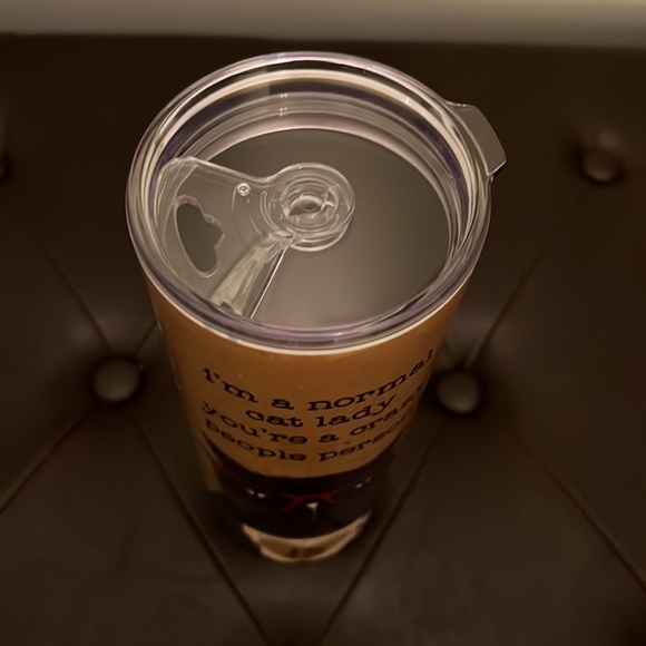 NWOT - Primitives by Kathy cup with lid, stainless steel interior. Never used. - Picture 3 of 3